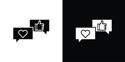 Social media icon isolated silhouette on white background. Vector illustration.