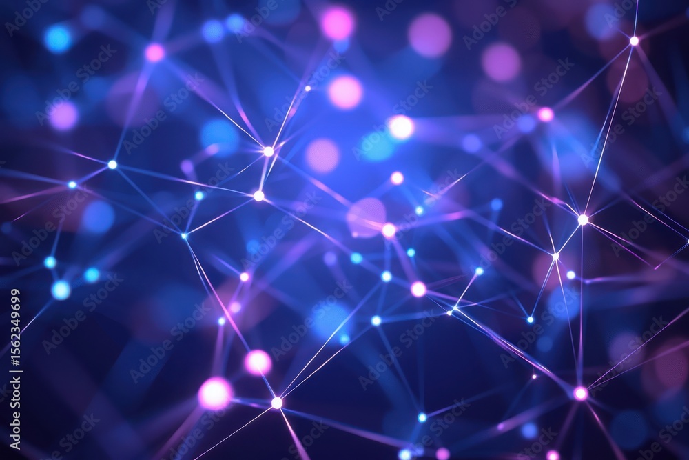 Poster abstract network connection background