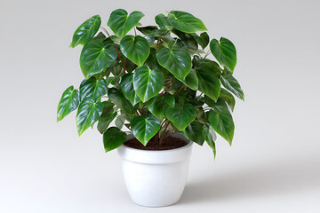 Obraz premium Lush green heartleaf philodendron plant green leaves