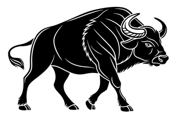buffalo sihouette black vector