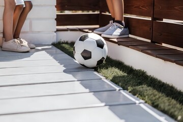 soccer ball on the ground