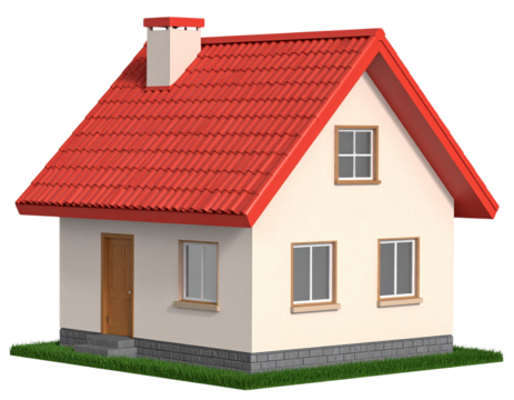 House with a roof HD transparent background PNG Stock Photographic Image. - Powered by Adobe