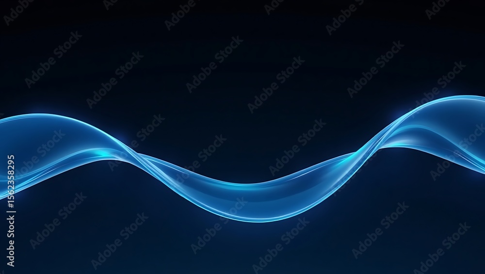 Poster abstract fluid glass dynamic 3d background. generative ai.