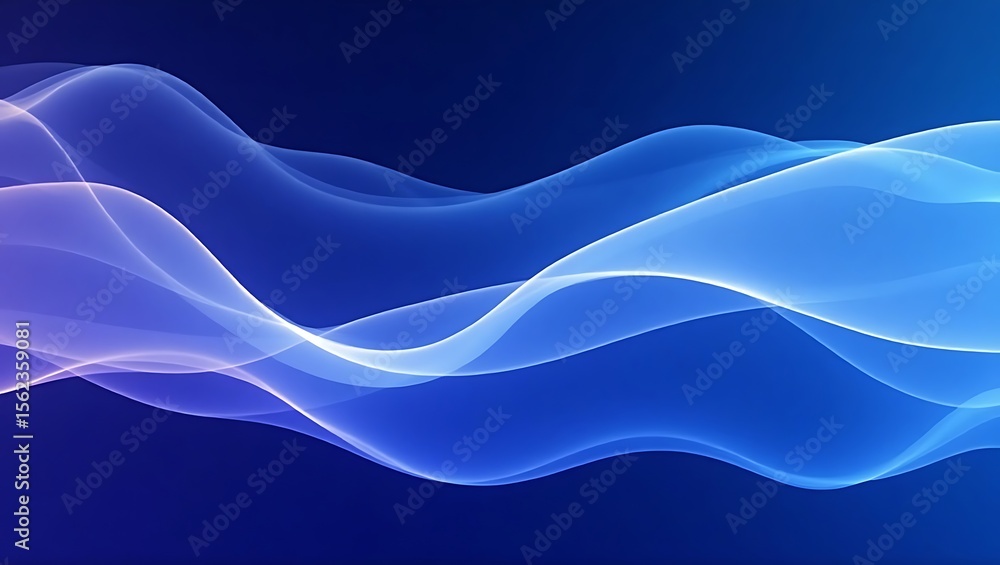 Poster abstract fluid glass dynamic 3d background. generative ai.