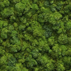 Naklejka premium Lush deep green moss texture for 3D scenes