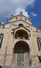 Verona Cathedral of Santa Maria Matricolare in historic centre of Verona town, Italy, Europe.