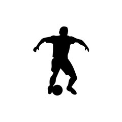 Futsal Player Silhouette Vector