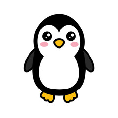 Obraz premium penguin cartoon isolated on white