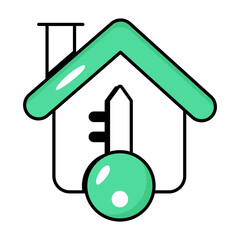 Real Estate Colored Outline Icons