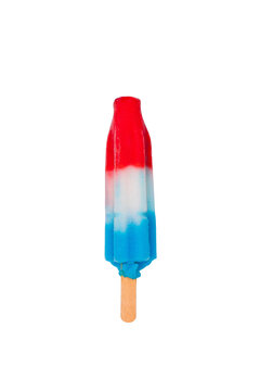 Transparent Bomb Pop Firecracker popsicle red white and blue