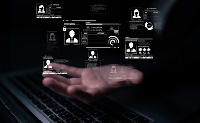ID security ensures personal data protection with secure login systems, digital identity...