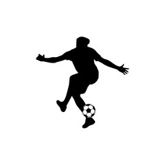 Football Sport Silhouettes in various positions Vector