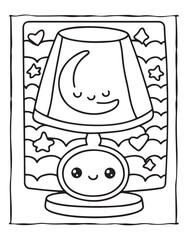 Cute Kawaii Coloring Pages – Fun and Easy Printable Line Art for Kids and Adults, Kawaii Fun Coloring Sheets, Simple and Sweet Line Art for Relaxation, Print
