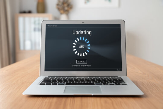 Software update on computer for modish version of device software upgrade
