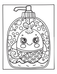 Cute Kawaii Coloring Pages – Fun and Easy Printable Line Art for Kids and Adults, Kawaii Fun Coloring Sheets, Simple and Sweet Line Art for Relaxation, Print