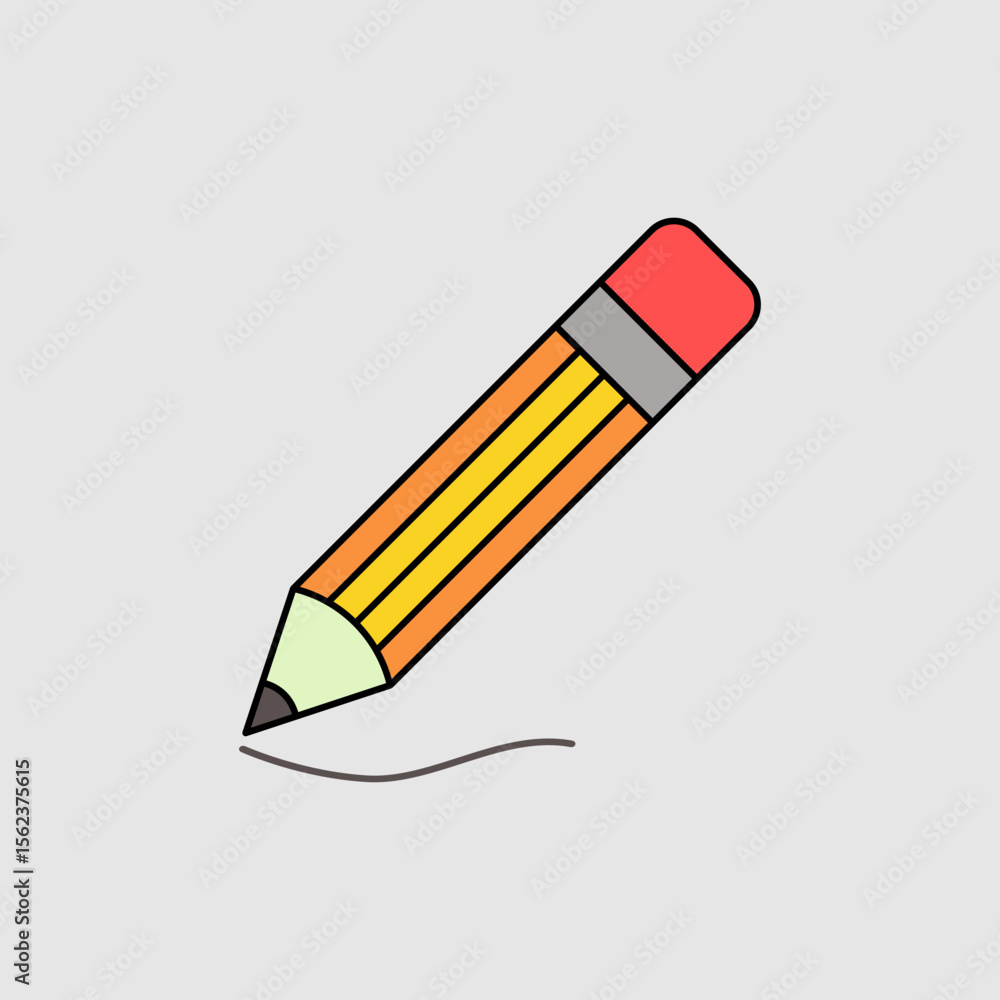 Poster pencil icon. icon related to ui elements. suitable for graphic design, web site, app, user interface