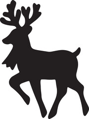 deer silhouette vector