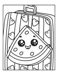Cute Kawaii Coloring Pages – Fun and Easy Printable Line Art for Kids and Adults, Kawaii Fun Coloring Sheets, Simple and Sweet Line Art for Relaxation, Print