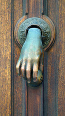 The Hand of Fatima Door Knocker  protects the residents from evil