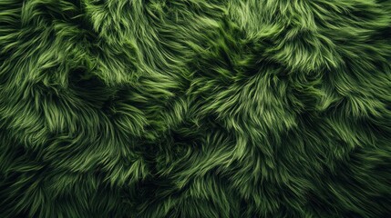 Lush green fur texture, close-up, abstract background, design element