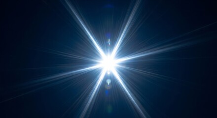 Radiant starburst in night sky - perfect for cosmic and celestial themes