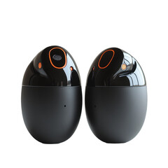 Wireless Earbuds isolated on transparent background.