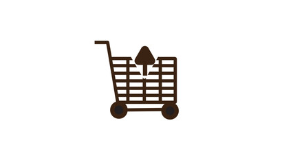 Shopping cart,this is lorry shopping icon, high quality on white background.