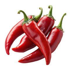 Paprika isolated on transparent background.