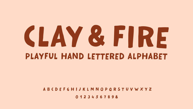 Playful display alphabet letters and numbers collection vector illustration.