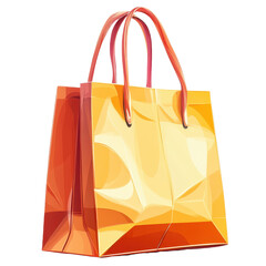 Shopping Bag Icon isolated on transparent background.