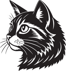 Cat Head Vector Icon Image