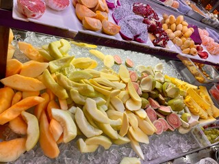 fruit and vegetable market platter