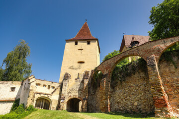 Obraz premium Fortified Church in Biertan, Transylvania, Romania – Saxon Village Heritage and Historic Landmark
