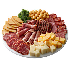 Assorted Cured Meats and Cheeses Platter