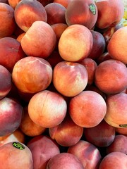 peaches at the market