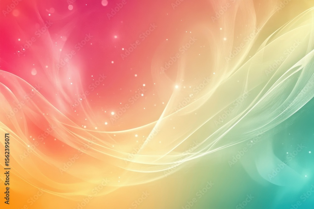Poster Mixed colorful abstract background with flowing designs and soft gradients for creative projects, mixed colorful abstract background