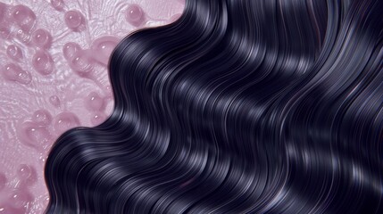 Revitalize your hair  the ultimate repair with shampoo and vitamin oil serum in 3d visualization