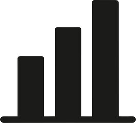 Data Analysis Bar Chart Silhouette Icon Set