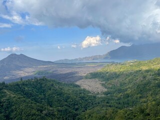clouds over the mountains