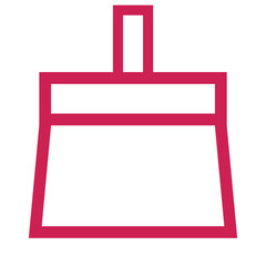 red outline cleaner icon