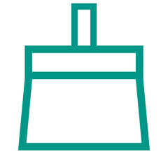 green outline cleaner icon