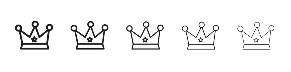 Crown icon vector, Symbol, logo illustrations