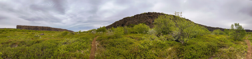 Asbyrgi Canyon Panorama
