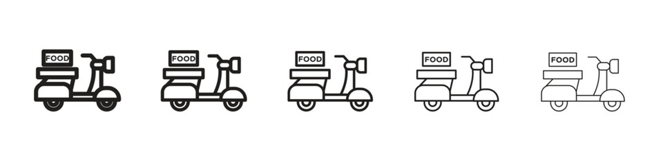 Food delivery icon vector, Symbol, logo illustrations