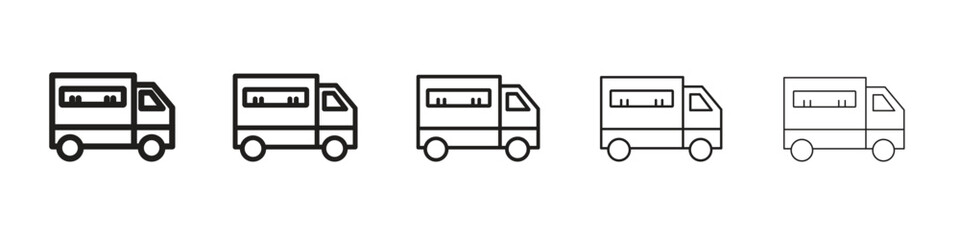 Food truck icon vector, Symbol, logo illustrations