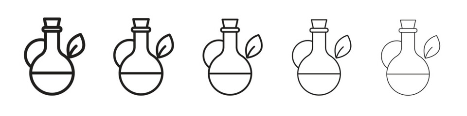 Massage oil icon isolated silhouette on white background. Vector illustration.