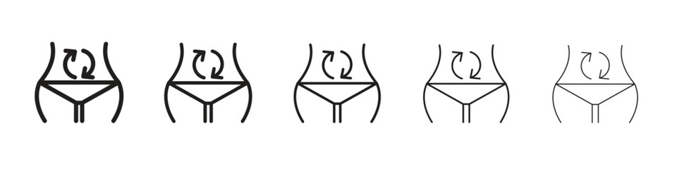 Metabolism icon isolated silhouette on white background. Vector illustration.