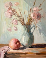 still life with flowers
