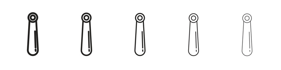 Shoehorn icon isolated silhouette on white background. Vector illustration.