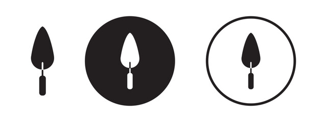 Trowel Tool Icons for Construction Work